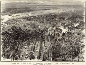 Vogelvlucht van Liverpool