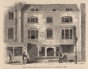 Bishop Burneys Huis, St Johns Square, Clerkenwell door English School