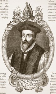 Bisschop Hooper, illustratie uit De Kerk van Engeland: Een Geschiedenis voor het Volk door H.D.M. Spence-Jones door English School