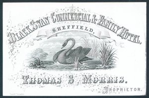 Black Swan Commercial & Family Hotel, Sheffield door English School