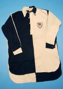 Zwart-wit voetbalshirt, 1930s