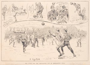 Blackburn Rovers vs. Nottingham County, uit The Illustrated Sporting and Dramatic News, 23 maart 1891 door English School