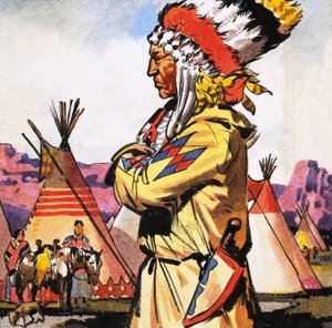 Blackfoot Indiaan door English School