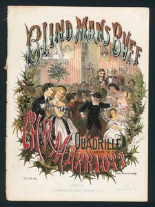 Blindemannetje, quadrille door C H R Marriott, Victoriaanse bladmuziekomslag
