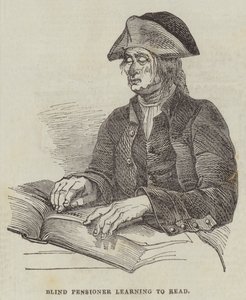 Blinde gepensioneerde leert lezen