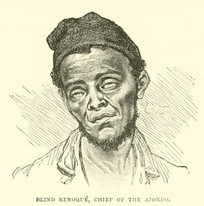 Blinde Renoque, hoofd van de Ajondo