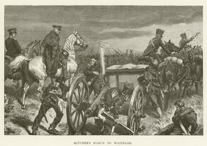 Blüchers mars naar Waterloo door English School