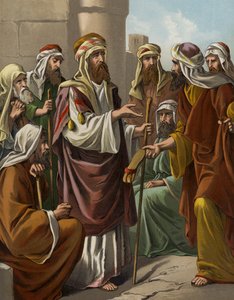 Boaz koopt de erfenis van Elimelech