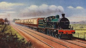 Bombay-Calcutta Mail op de Great Indian Peninsula Railway door English School