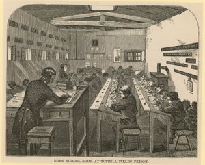 Jongensklaslokaal in Tothill Fields Prison door English School