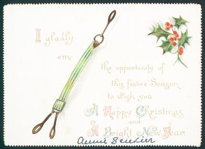 Beugels, kerstkaart door English School
