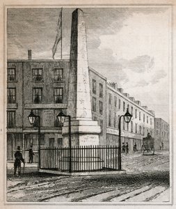 Brass Crosbys Obelisk door English School