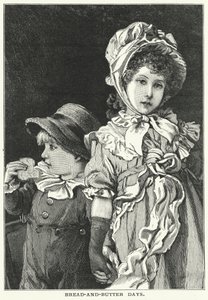 Brood-en-boter dagen (gravure) door English School