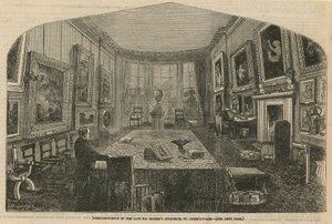 Ontbijtkamer in de late Mr Rogerss residentie, St James