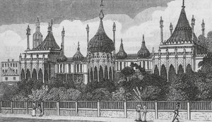 Brighton Pavilion (gravure) door English School