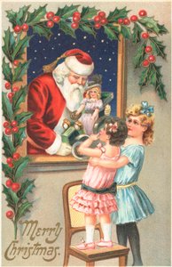 Britse kerstkaart door English School