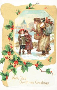 Britse kerstkaart door English School