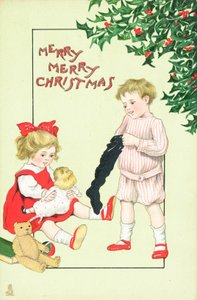 Britse kerstkaart door English School