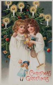 Britse kerstkaart door English School
