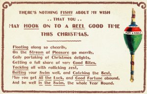Britse kerstkaart door English School