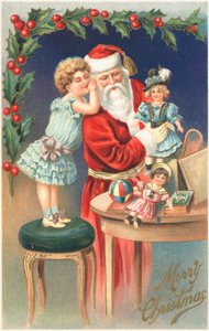 Britse kerstkaart door English School
