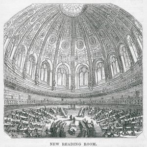 Brits Museum: Nieuwe leeszaal (gravure)