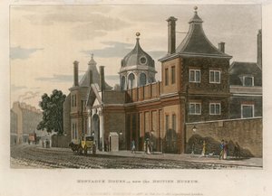 British Museum in Montague House door English School