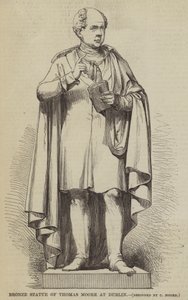 Bronzen Standbeeld van Thomas Moore in Dublin door English School