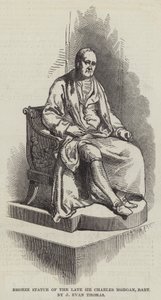 Bronzen Standbeeld van wijlen Sir Charles Morgan, Baronet door J Evan Thomas door English School