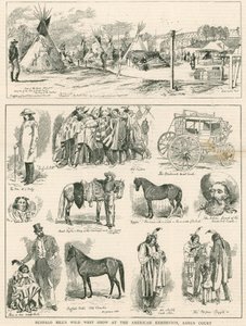Buffalo Bills Wild West Show op de Amerikaanse Tentoonstelling, Earls Court, Londen door English School