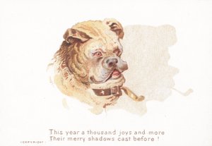 Bulldog en Schaduw, Kerstkaart