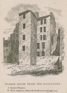 Burkes huis vanaf de achterplaats
