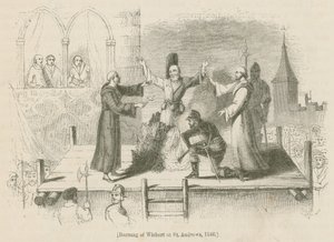 Verbranding van Wishart in St. Andrews, 1546