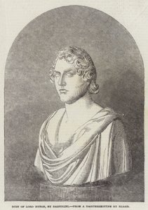 Buste van Lord Byron, door Bartolini