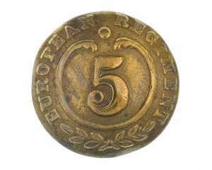 Knoop, andere rangen, 5e Bengal European Regiment, 1858-1860 door English School