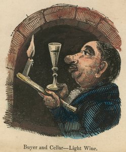 Koper en kelder; cartoon