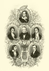 Byron, Southey, Scott, Coleridge, Keats, Montgomery