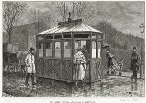 Cabine schuilplaats door English School