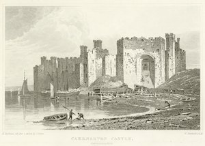 Caernarvon Kasteel, Caernarvonshire door English School