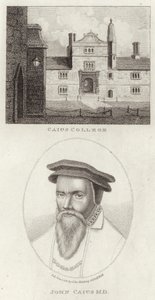 Caius College en een portret van John Caius