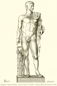 Caligula in Heroïsch Kostuum door English School