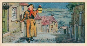 Calling the Hours, De waker (chromolitho) door English School