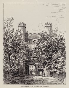 Cambridge: De Grote Poort van Trinity College door English School
