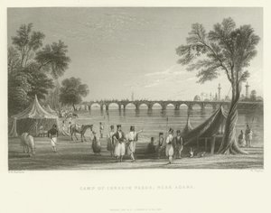 Kamp van Ibrahim Pasha, nabij Adana, Turkije, 1837 door English School