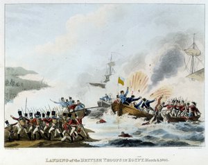 Campagne (Expeditie) van Egypte (1798-1801): Ontscheping van het Engelse leger in Egypte, 8 maart
