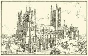 Canterbury Kathedraal door English School