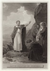 Canute die zijn hovelingen berispt door English School