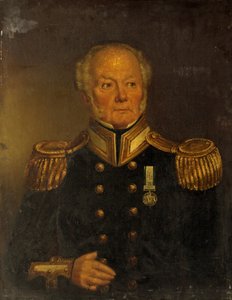 Kapitein Patriarche, Royal Navy, c.1850 door English School