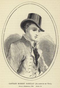 Kapitein Robert Barclay, Allardyce van Ury, naar een miniatuur, 1798, Aetatis 19