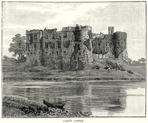 Carew Castle (gravure) door English School